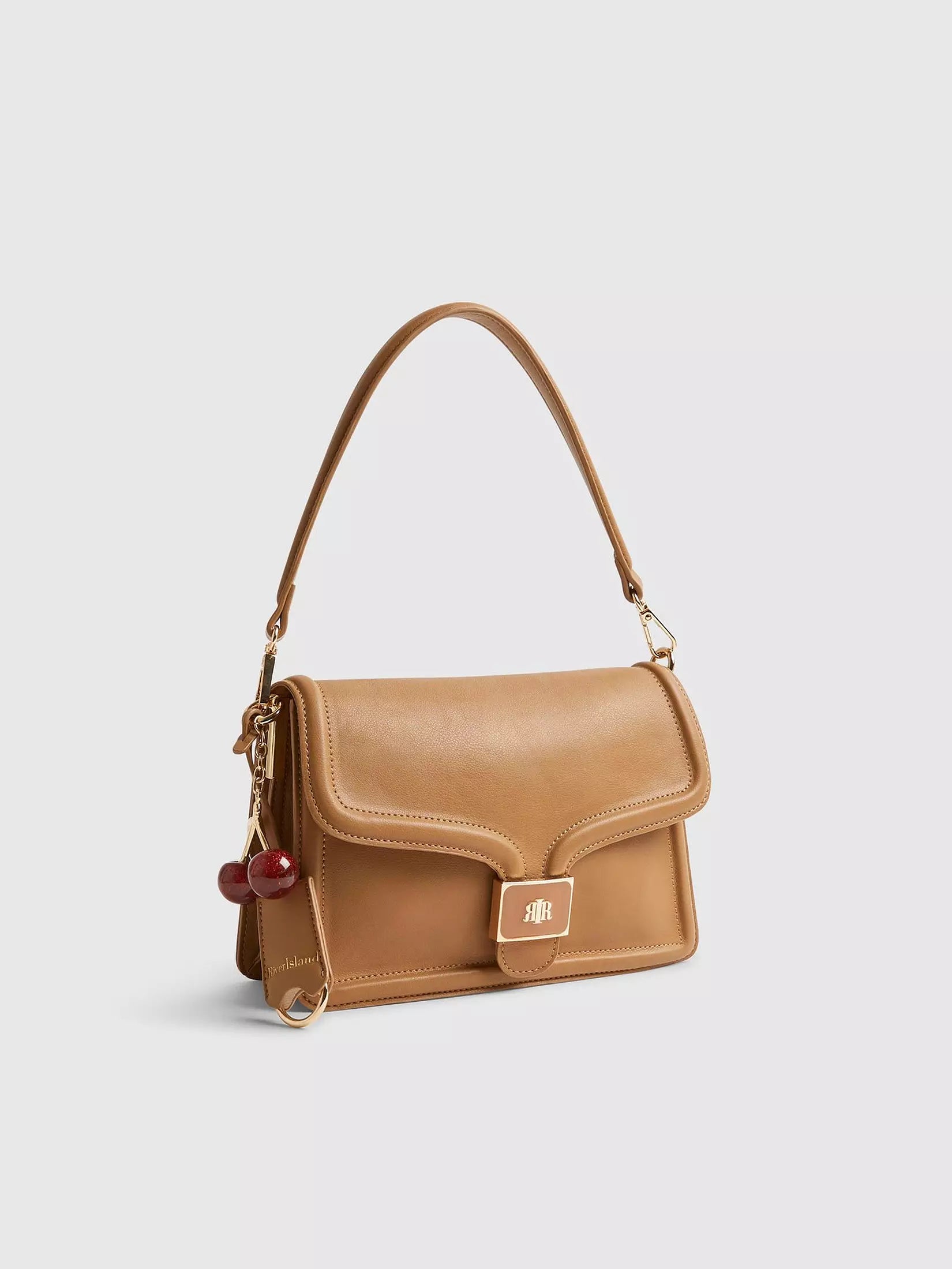 River Island Brown Slouch Tab Front Shoulder Bag