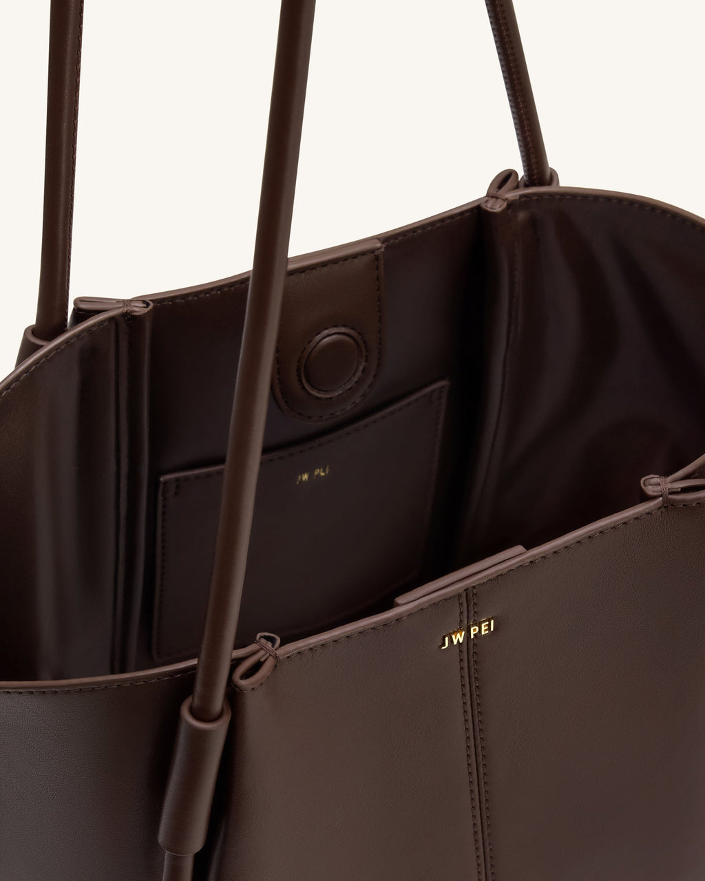 JW PEI Nala Wide Tote Bag - Deep Brown