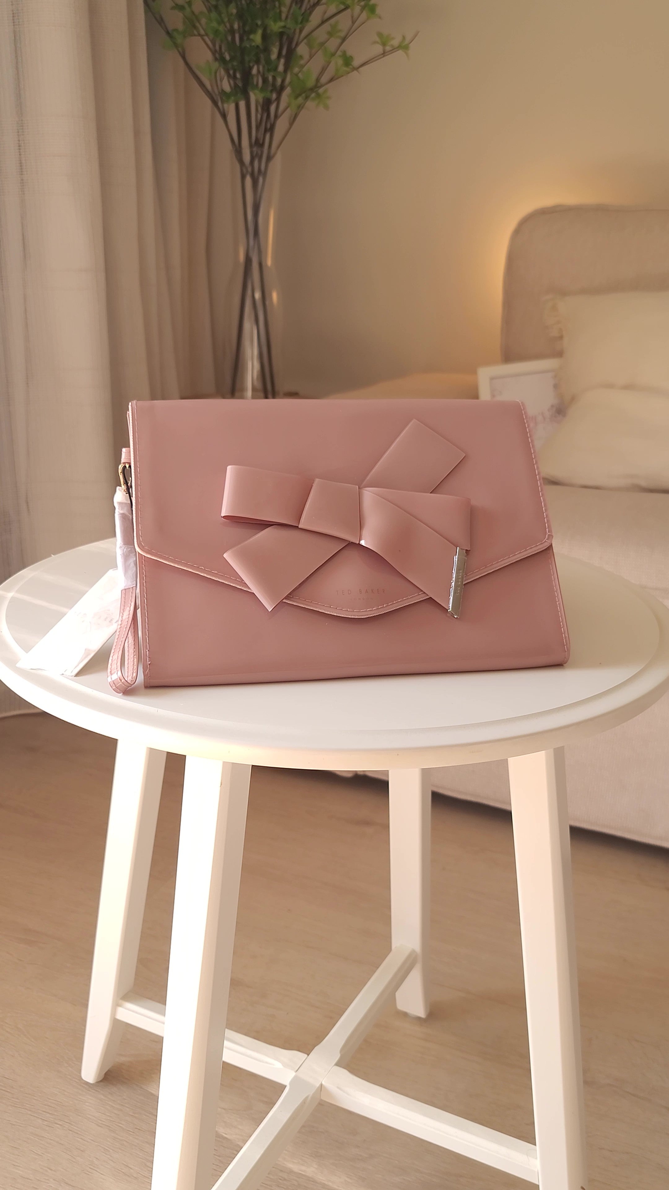 Ted Baker Women's Nikkey-Knot Bow Envelope Pouch - Pink