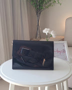 Ted Baker Women's Nikkey-Knot Bow Envelope Pouch Black