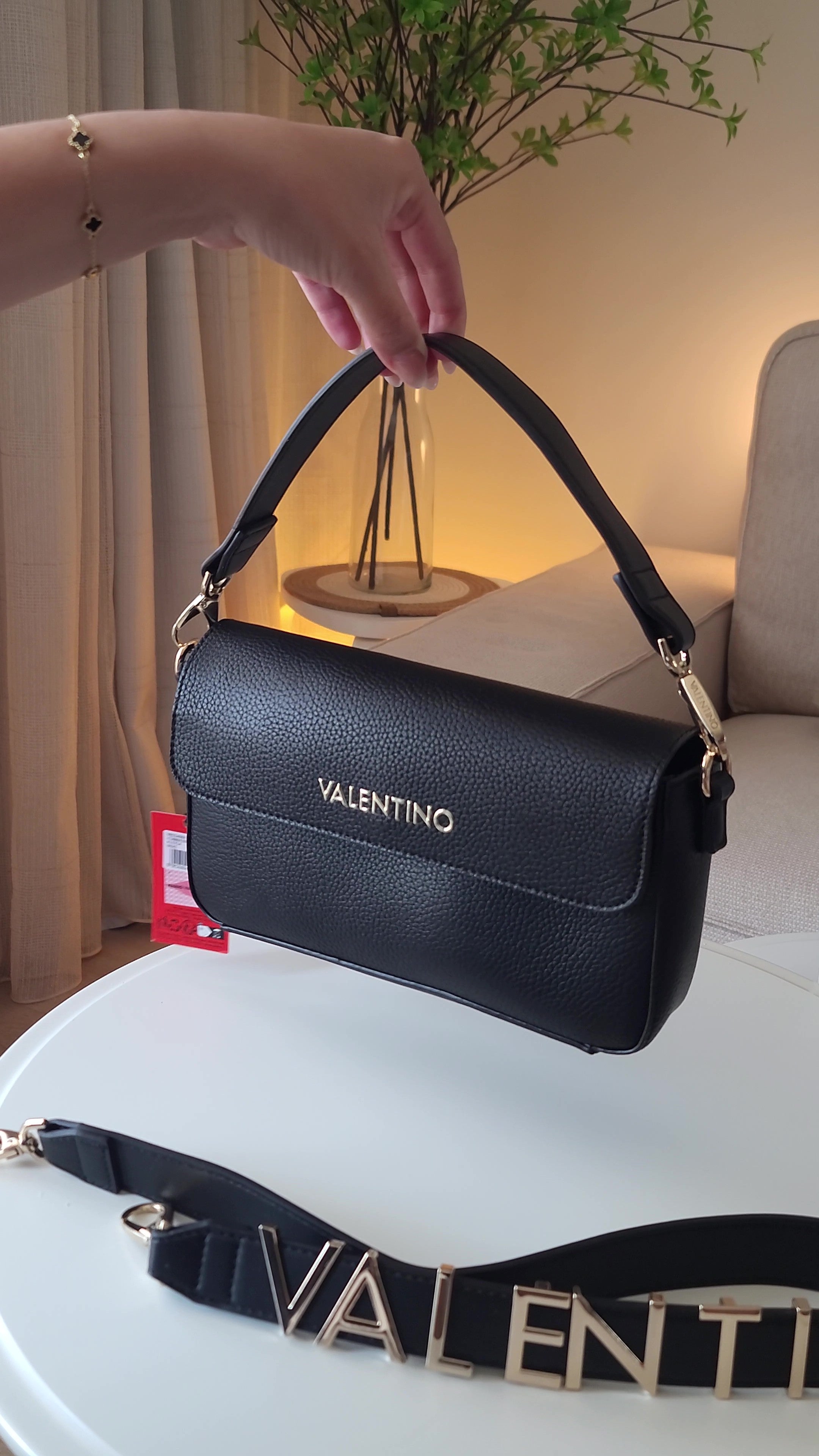 Valentino Bags Alexia Satchel - Black