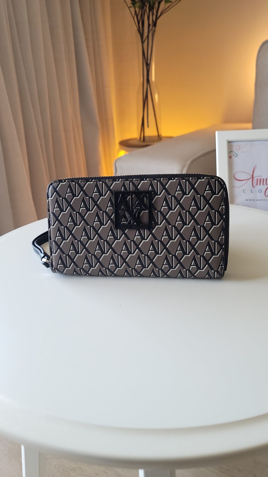 Armani Exchange Allover logo wallet