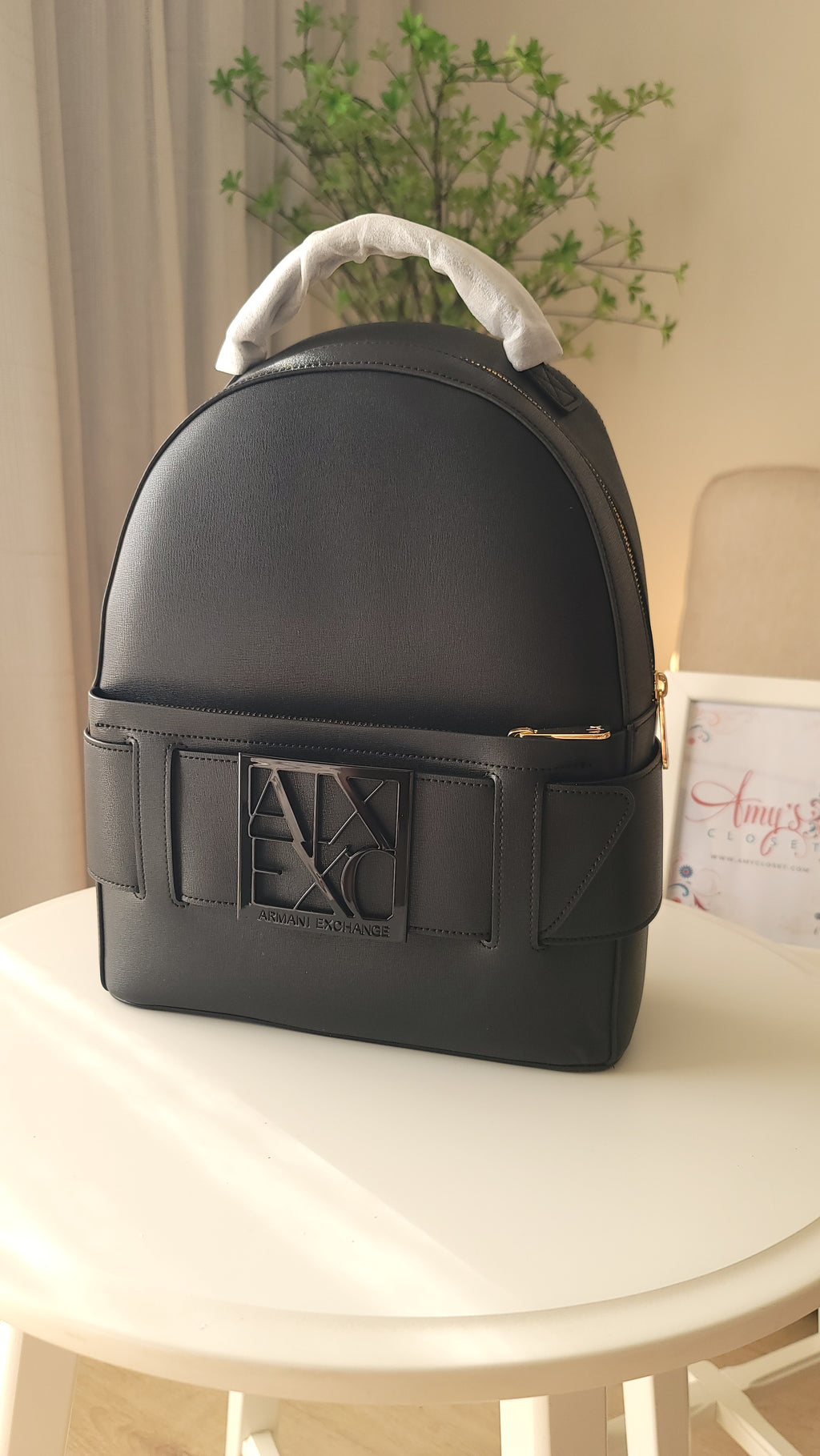 Armani Exchange Susy Backpack imitation leather black