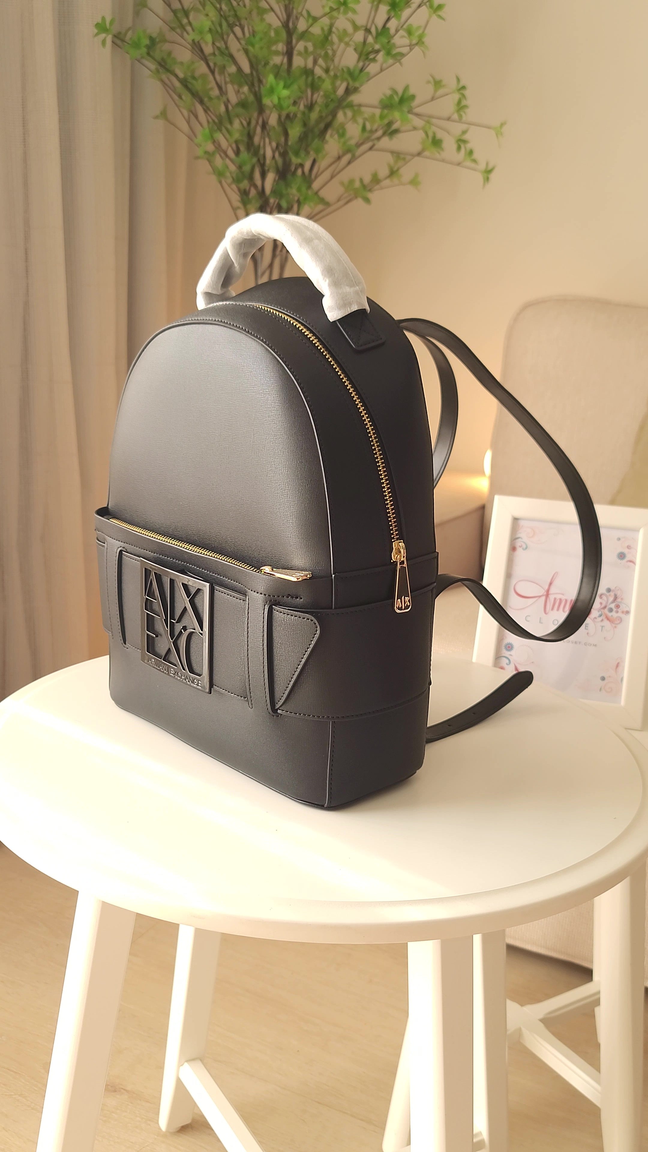 Armani Exchange Susy Backpack imitation leather black