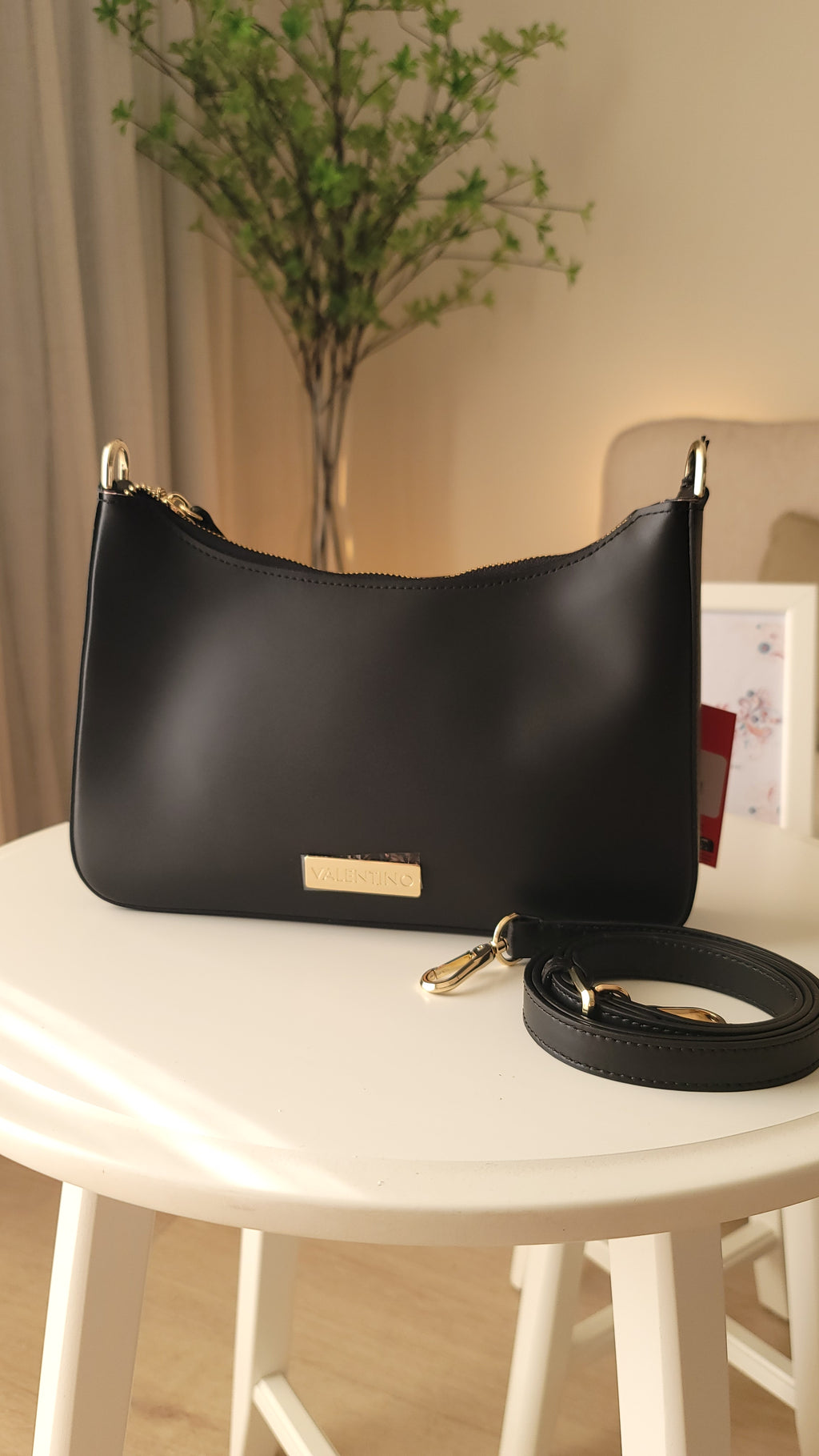 Valentino Black Curved Baguette Valentino Black Curved Baguette Bag Bag