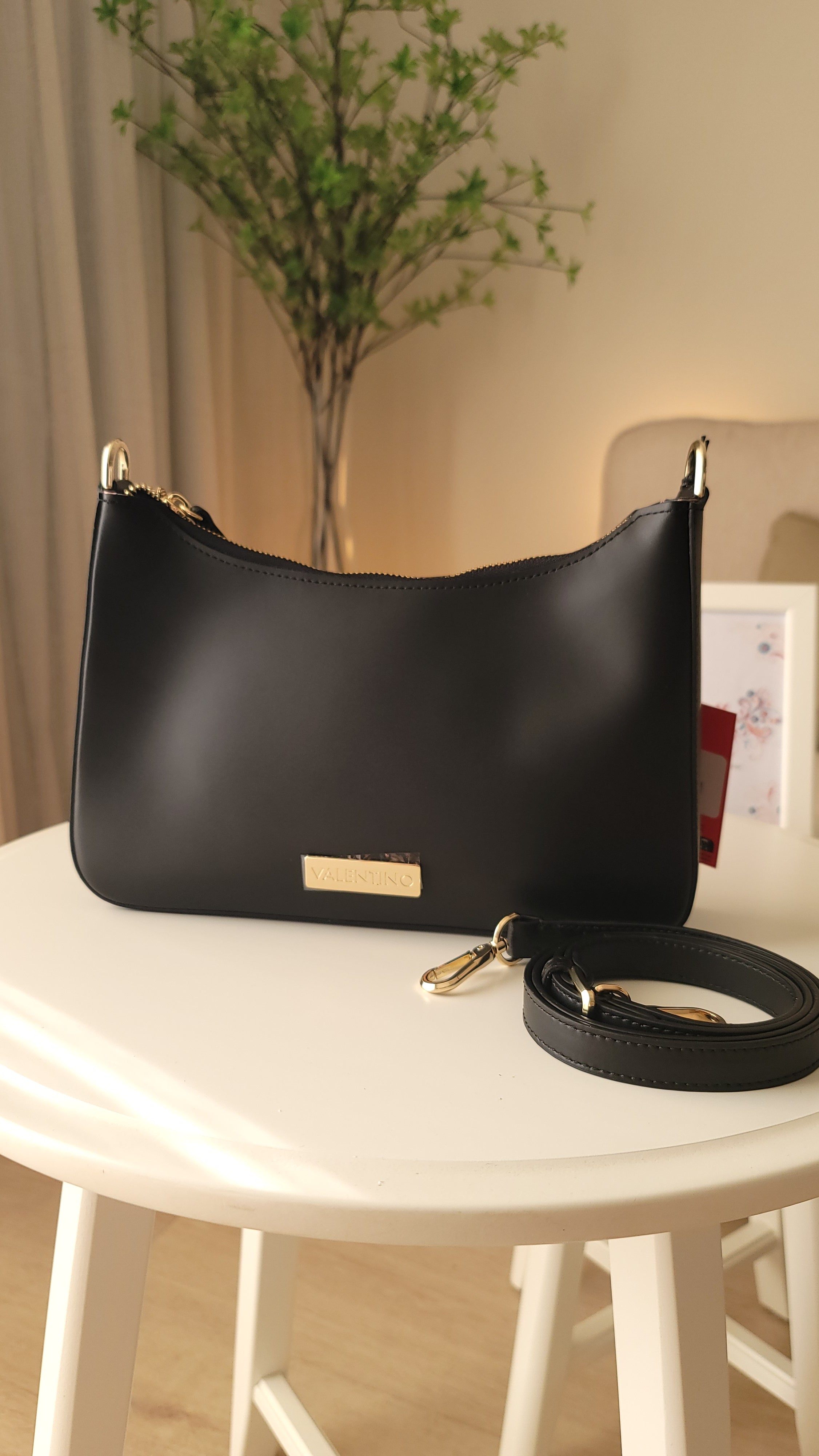 Valentino Black Curved Baguette Valentino Black Curved Baguette Bag Bag