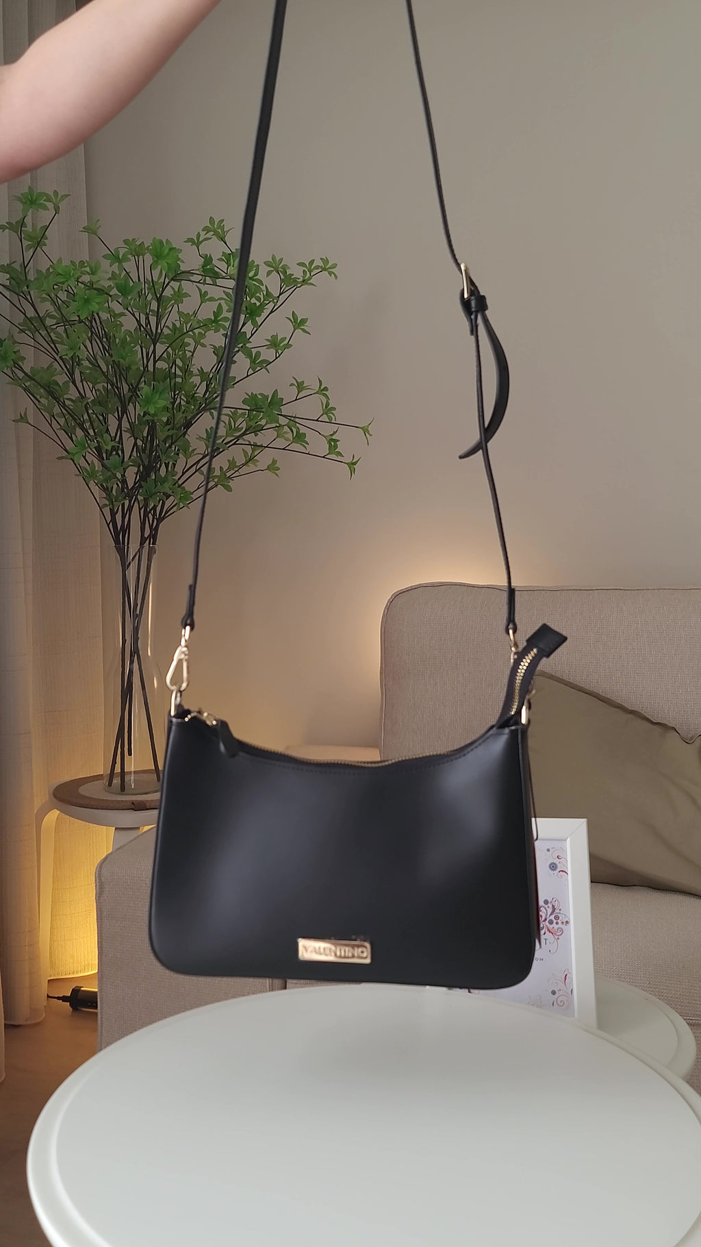 Valentino Black Curved Baguette Valentino Black Curved Baguette Bag Bag