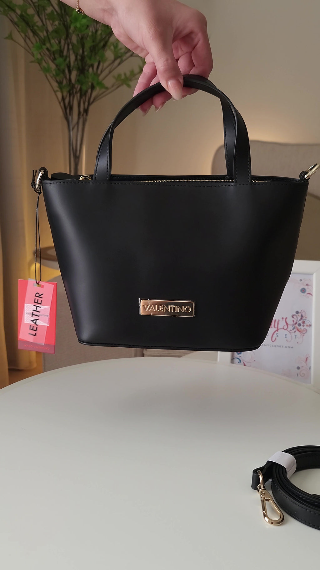 Valentino Mini Top-Handle Bag with Removable Crossbody Strap