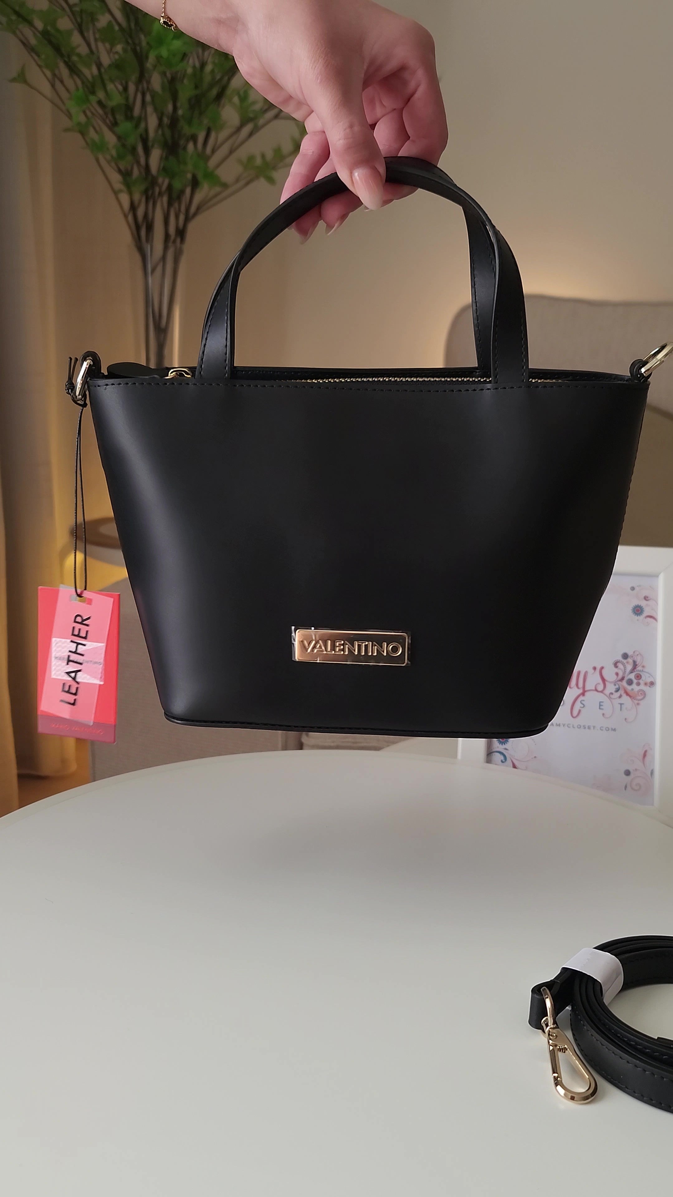 Valentino Mini Top-Handle Bag with Removable Crossbody Strap