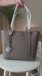Armani Exchange Silvye Tote bag imitation leather brown bass