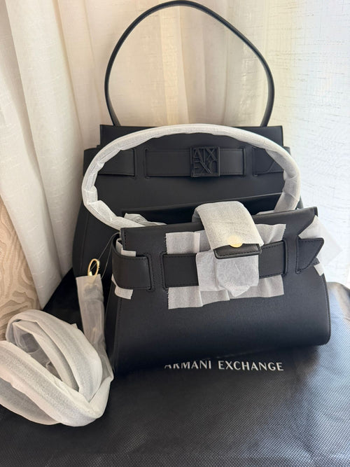 Armani Exchange Susy Medium Top-Handle Satchel Bag