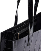Ted Baker Croccon Croc Effect Icon Bag L Jet - Black