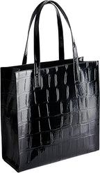 Ted Baker Croccon Croc Effect Icon Bag L Jet - Black