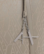 Armani Exchange Silvye Tote bag imitation leather brown bass