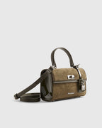 River Island Khaki Lock Front Tote Bag