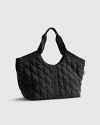 River Island Black Padded Webbing Detail Shopper Bag