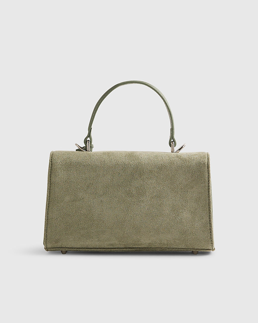 River Island Green Lock Front Tote Bag