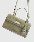 River Island Green Lock Front Tote Bag