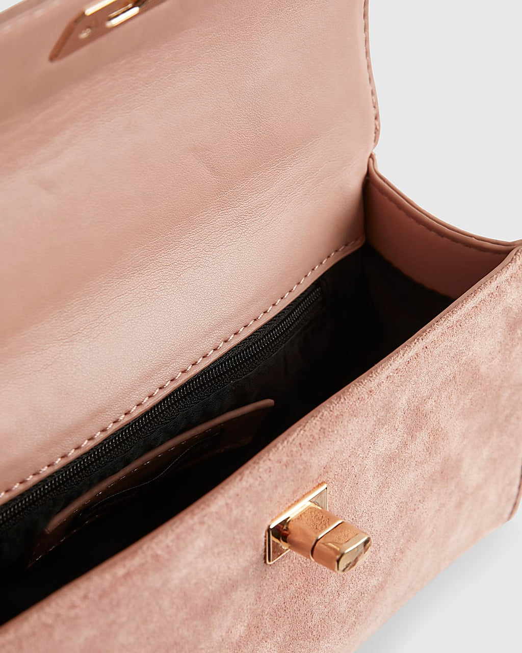 River Island Pink Lock Front Tote Bag