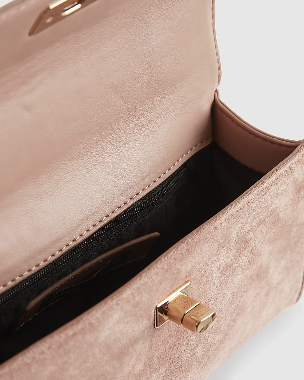 River Island Pink Lock Front Tote Bag