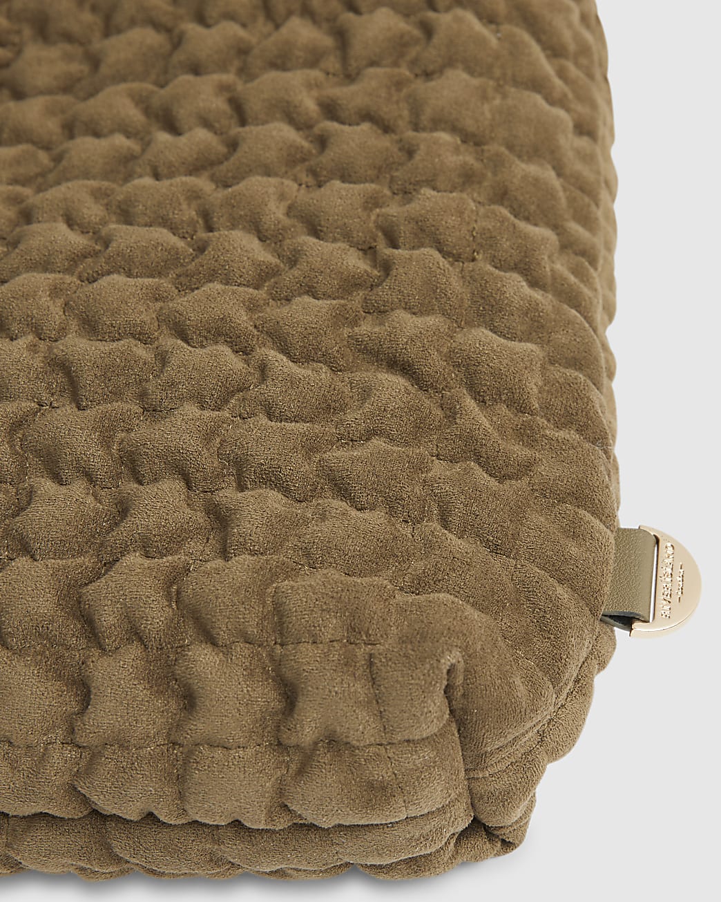 River Island Khaki Scrunch Slouch Shoulder Bag