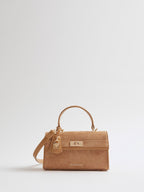 River Island Brown Lock Front Tote Bag