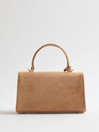 River Island Brown Lock Front Tote Bag