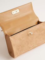 River Island Brown Lock Front Tote Bag