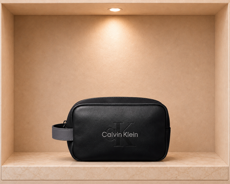 Calvin Klein Embossed Monologo Dopp Kit