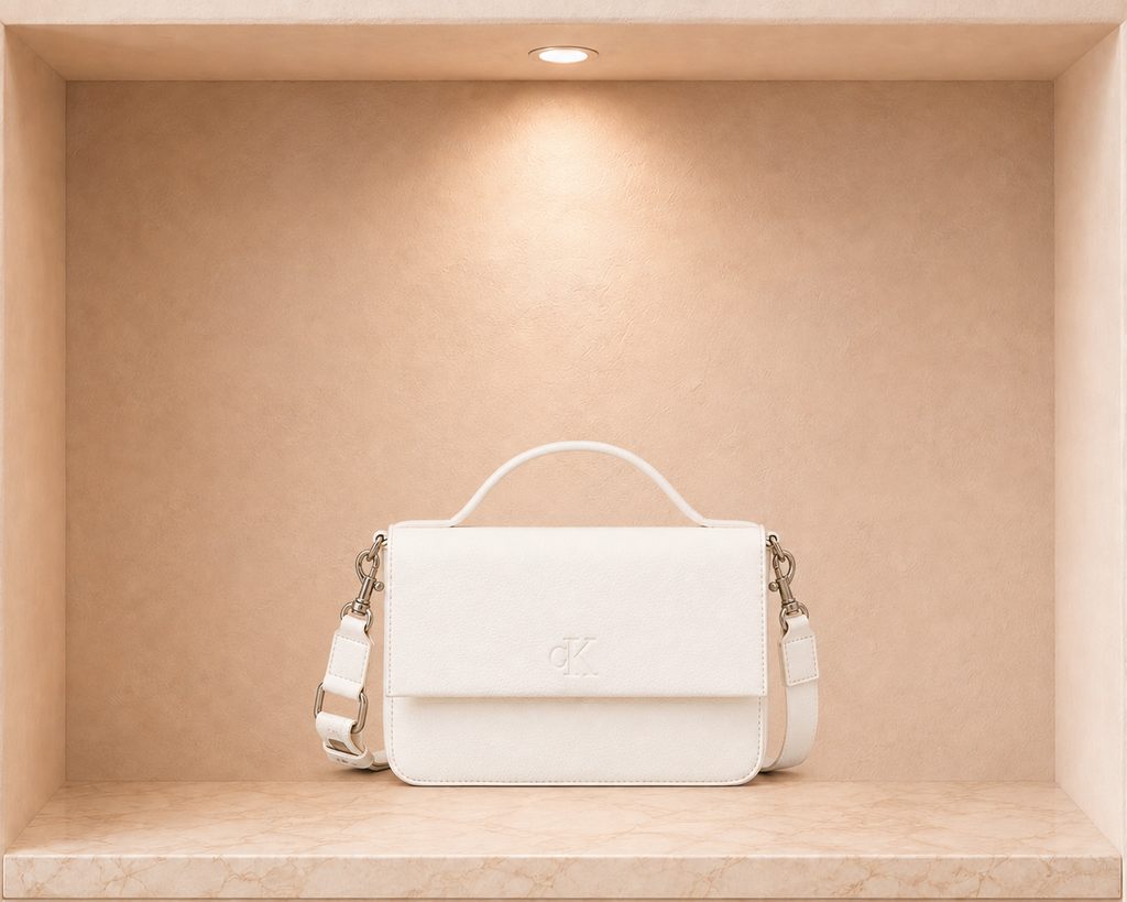 Calvin Klein Ultralight Phone Crossbody Bag - White - CALVI-0002