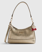 River Island metallic gold bag