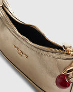 River Island metallic gold bag