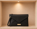 Valentino Envelope Clutch Bag in Black – Detachable Shoulder Strap