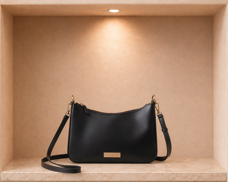 Valentino Black Curved Baguette Valentino Black Curved Baguette Bag Bag