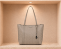 Armani Exchange Silvye Tote bag imitation leather brown bass