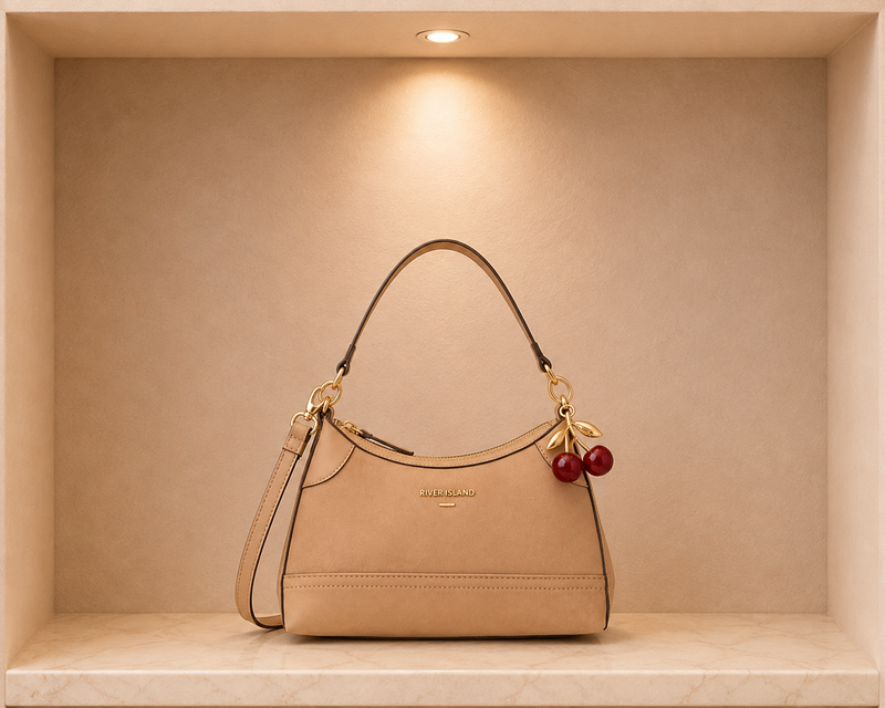 River Island light brown bag