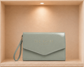 Ted Baker Patent Faux Leather Envelope Clutch