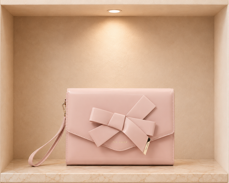 Ted Baker Women's Nikkey-Knot Bow Envelope Pouch - Pink