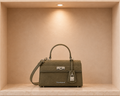 River Island Khaki Lock Front Tote Bag
