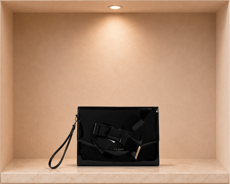 Ted Baker Women's Nikkey-Knot Bow Envelope Pouch Black