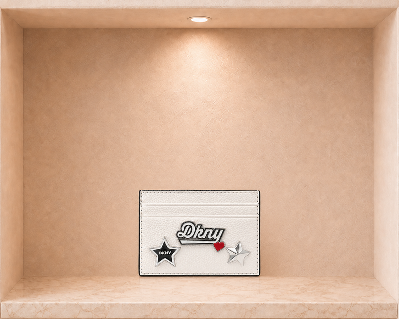 DKNY Etta Varsity Badge Multi-Slot Card Case