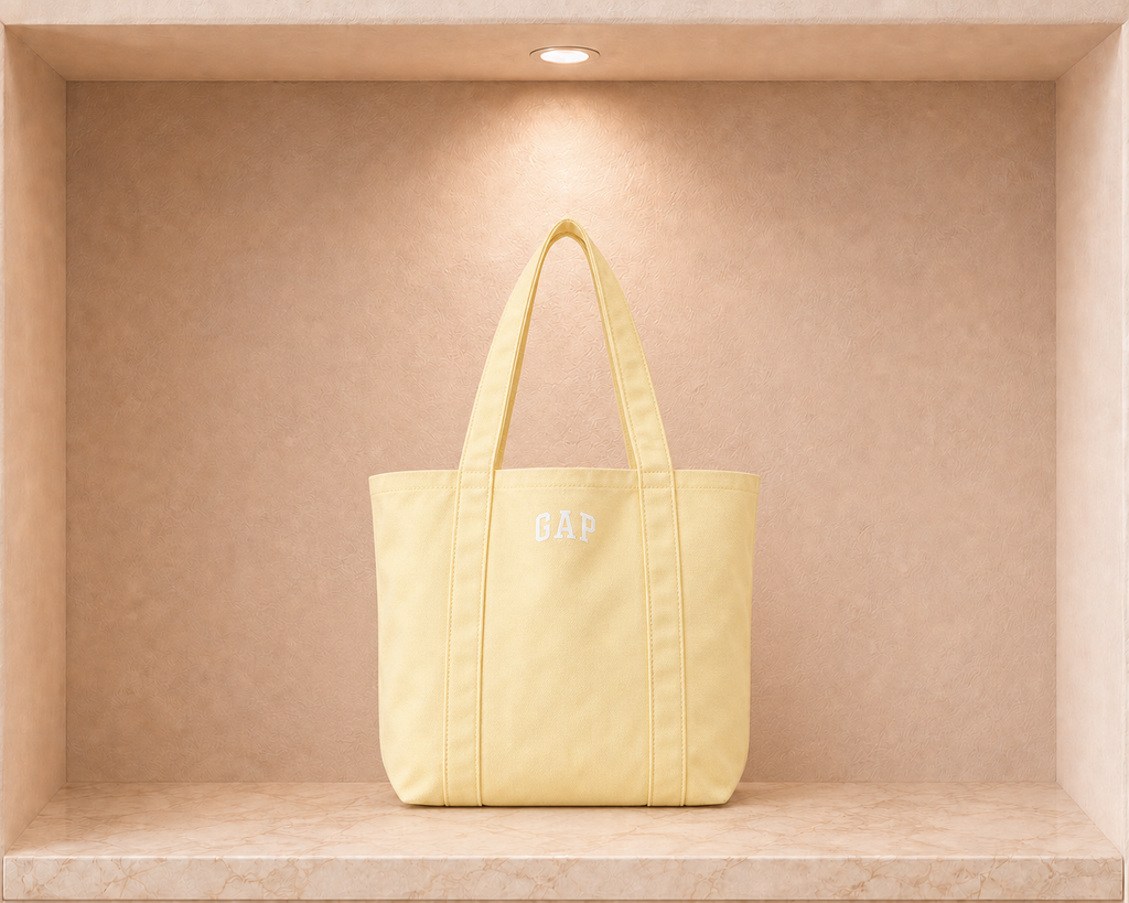 Mini Gap Logo Tote Bag - Cream Yellow - MINI-GAP-LOGO-TOTE-CREAMYEL-0049