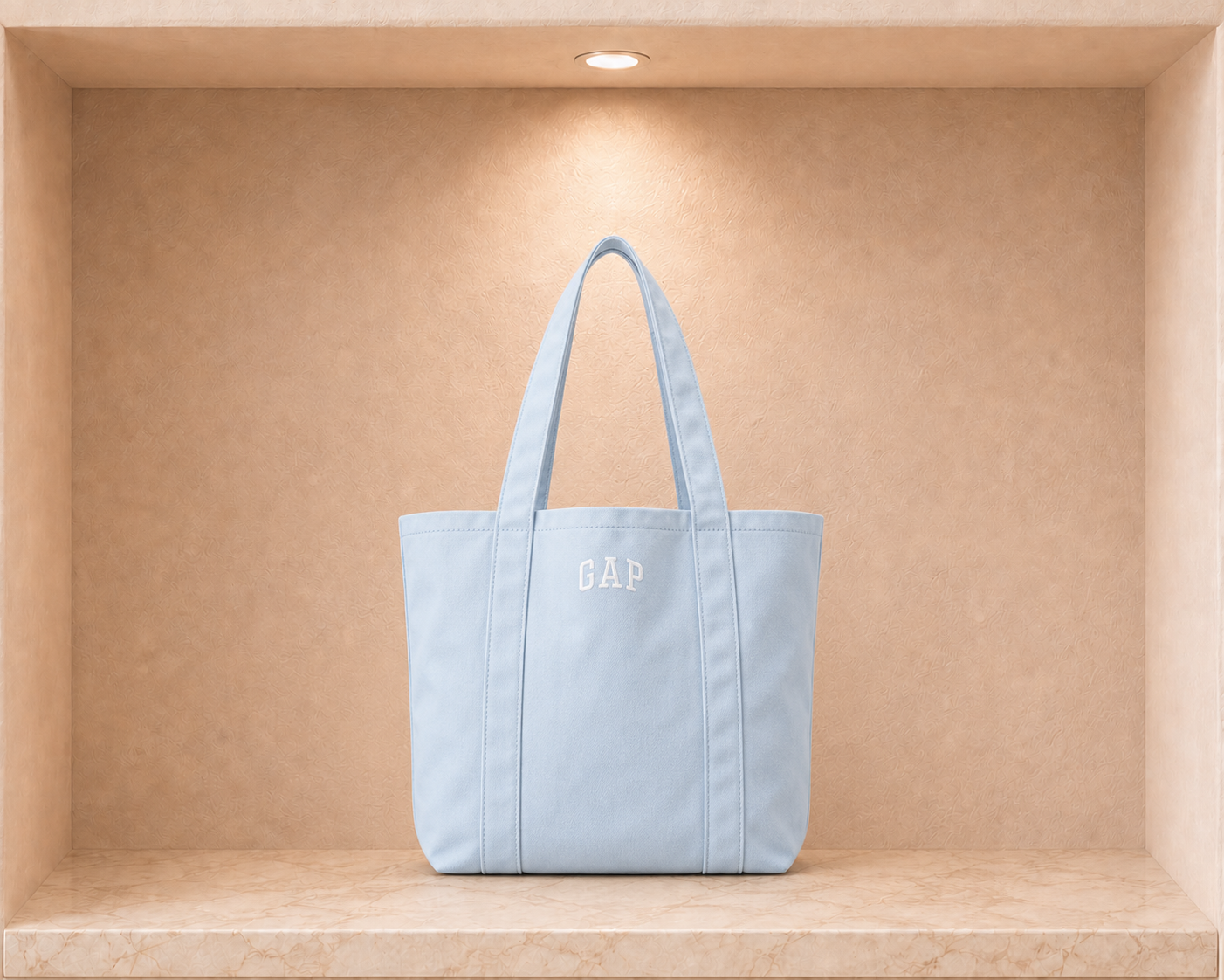 Mini Gap Logo Tote Bag - Light Blue - MINI-GAP-LOGO-TOTE-LIGHTBLU-0049