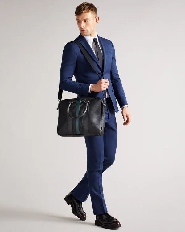 Ted Baker Nevver striped document bag
