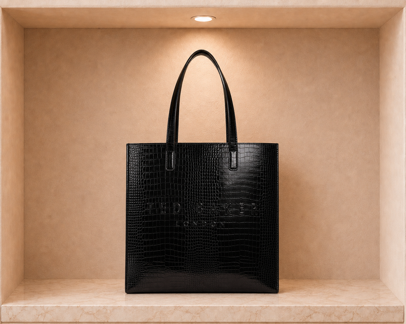 Ted Baker Croccon Large Croc Texture Icon Tote Bag