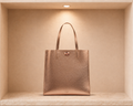 Ted Baker ROSMAH Rose Detail Metallic Large Icon Tote Bag - Rose Gold