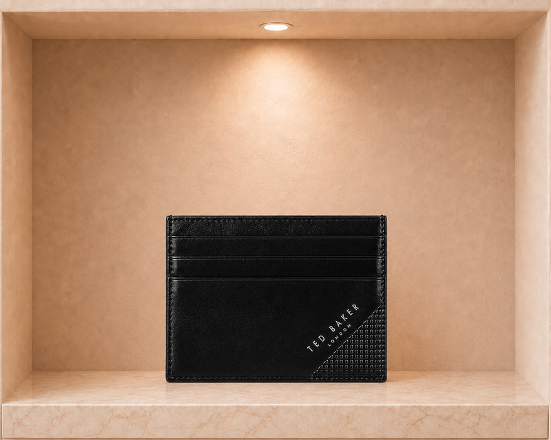 Ted Baker Raffle Embossed Corner Leather Cardholder