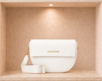 Valentino Bags Bigs Half-Moon Flap Crossbody Bag - Bianco White - VALEN-0016-BIANCO