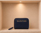 Valentino Bags Divina Zip Around Coin Purse - Navy Blue - VALE-BAGS-DIVI-ZIP-NAVYBLUE-0068