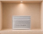 Valentino Bags Multi-Slot Slimline Credit Card Holder - Metallic Silver - VALEN-0017-METALLIC-SILVER
